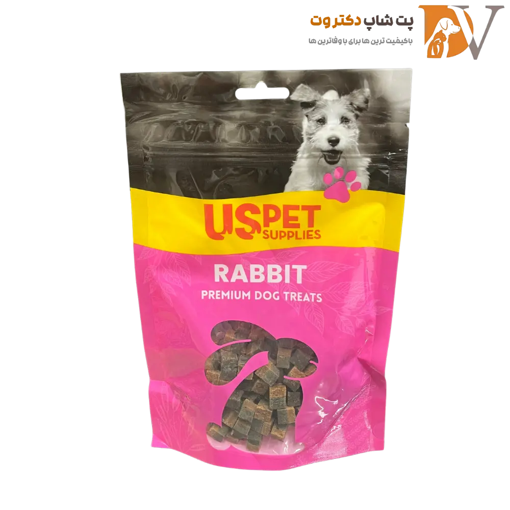 تشویقی سگ با طعم خرگوش برند یو اس پت US pet