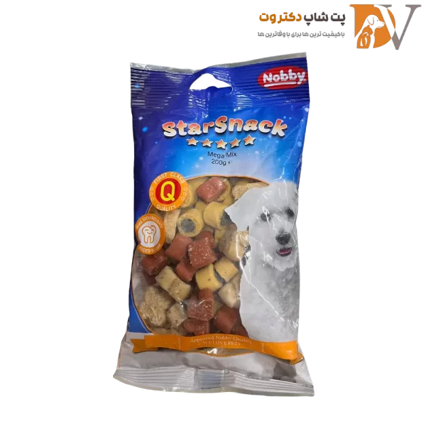 تشویقی سگ دنتال نوبی مدل StarSnack soft mix drop