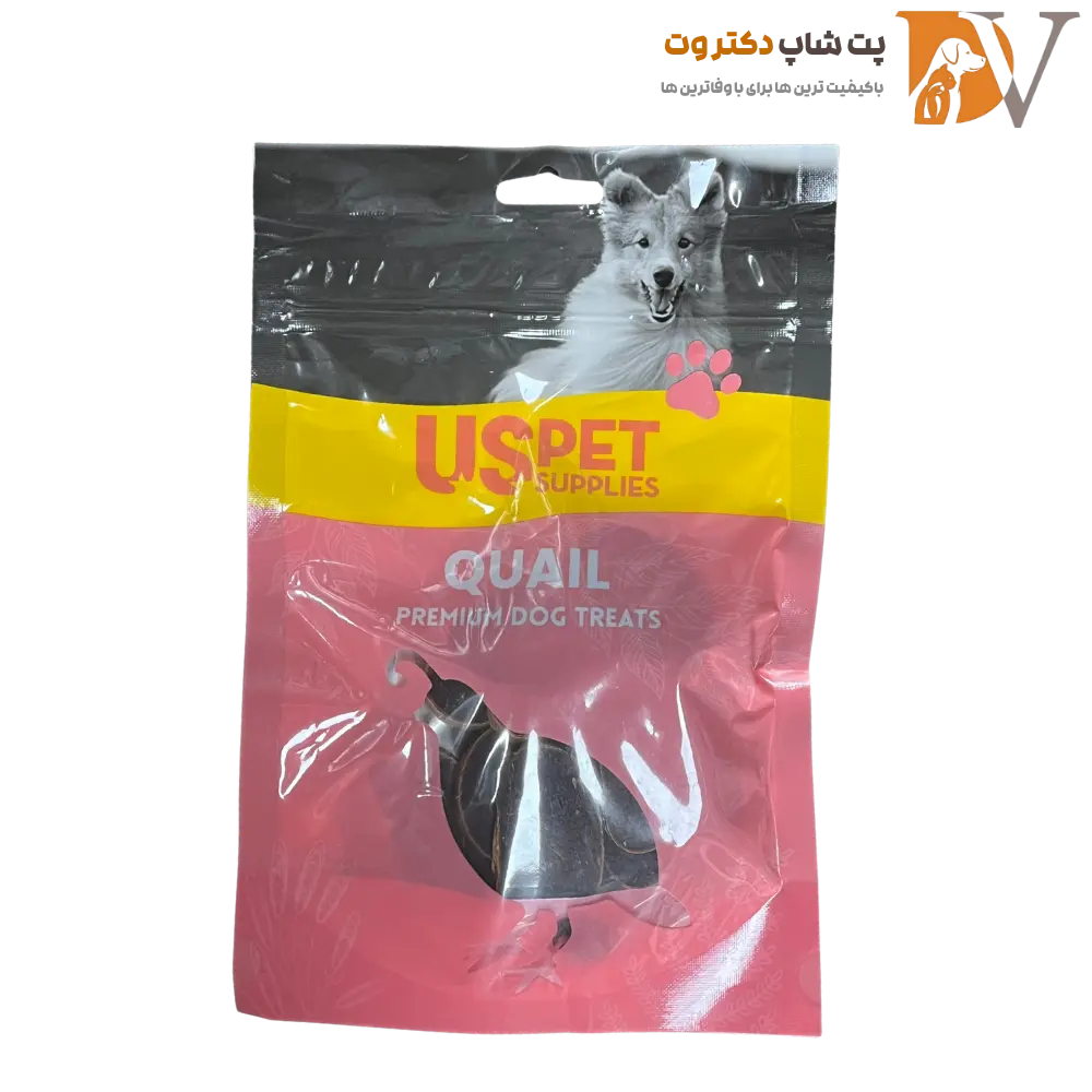 تشویقی سگ با طعم بلدرچین برند یو اس پت US pet