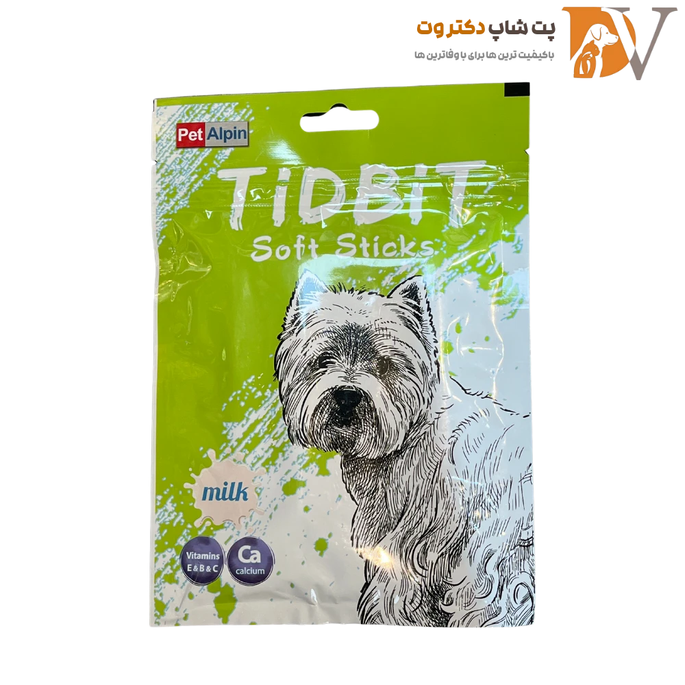 تشویقی مدادی سگ با طعم شیر تید بیت TID BIT