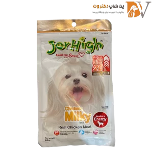 🍏 تشویقی کم کالری سگ چیست؟ بررسی انواع، مزایا و نکات مهم 🐶 7 تشویقی سگ با طعم شیر جرهای Jerhigh Chicken Sticks