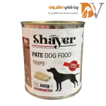 کنسرو پته سگ با طعم سیرابی برند شایر
