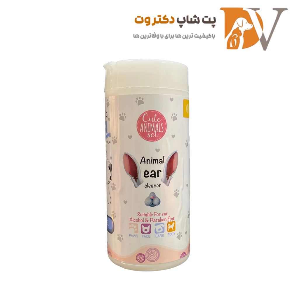 دستمال مرطوب پاک کننده گوش حیوانات خانگی سگ و گربه جاسی ژاسی