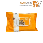 دستمال مرطوب گربه و سگ گلدپد 50 عددی