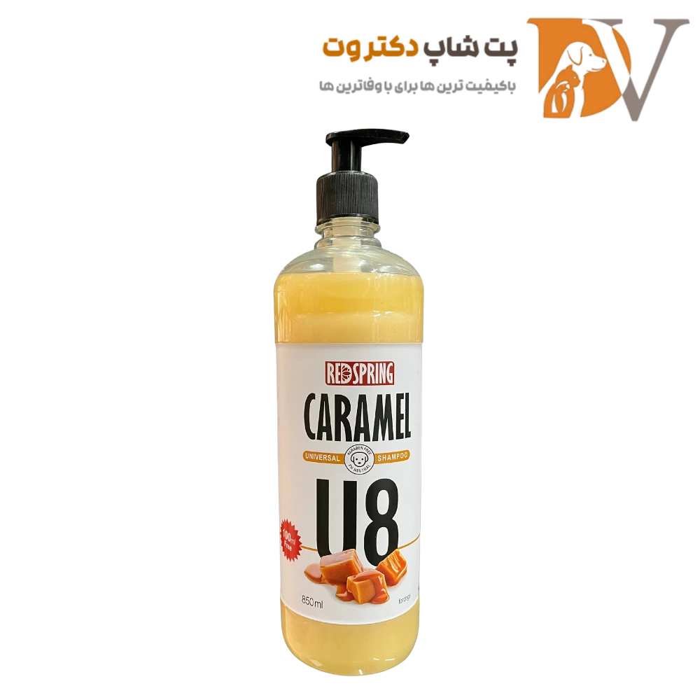 شامپو یونیورسال مخصوص سگ رایحه کارامل رداسپرینگ 850 میلی لیتر