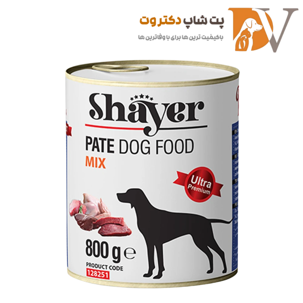 کنسرو پته سگ با طعم میکس برند شایر