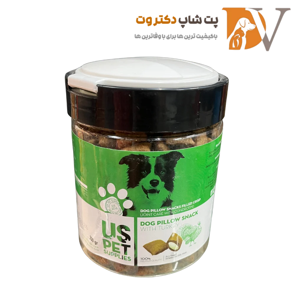 تشویقی مغزدار سگ با طعم بوقلمون برند یو اس پت US PET