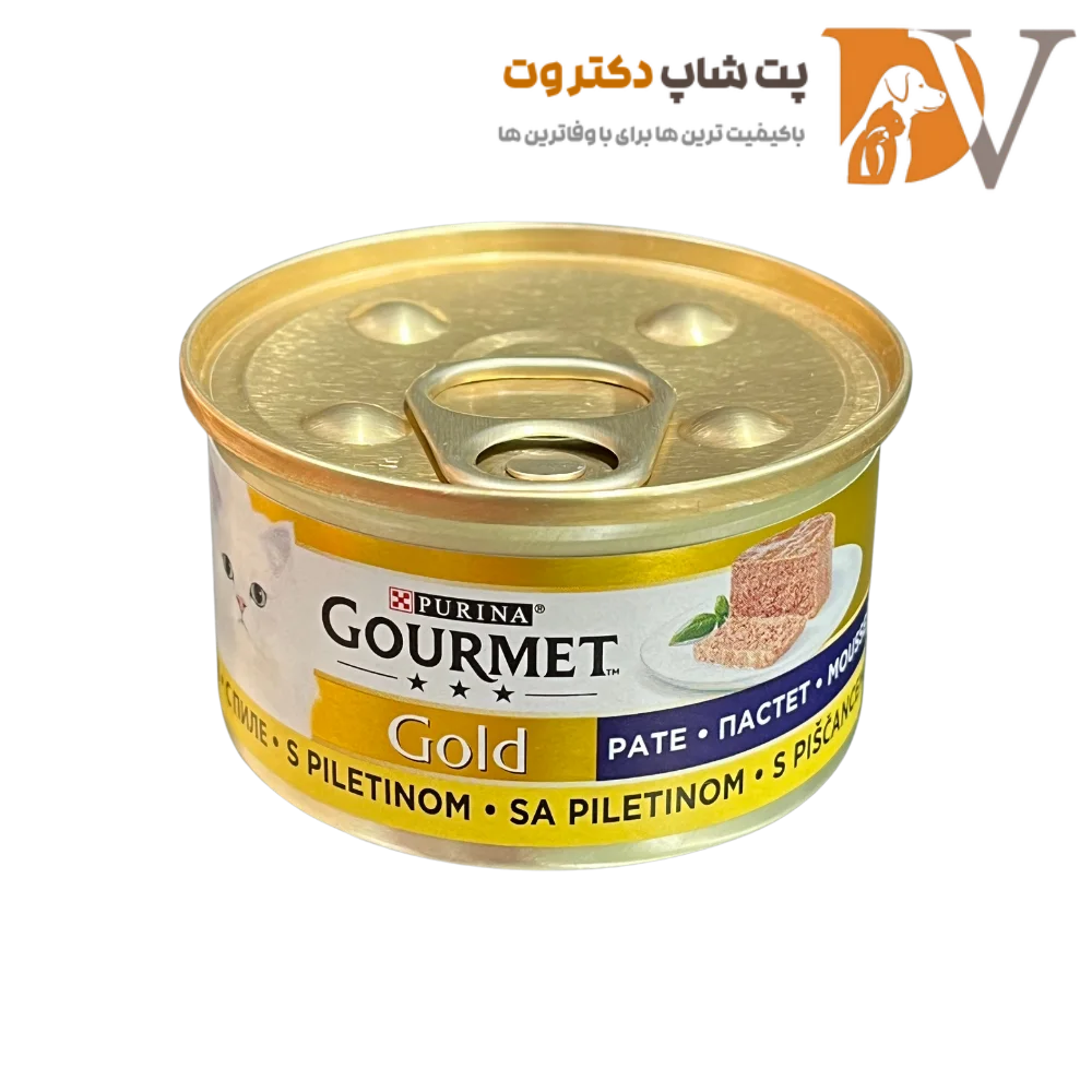 کنسرو گربه پته مرغ برند گورمت 85 گرمی