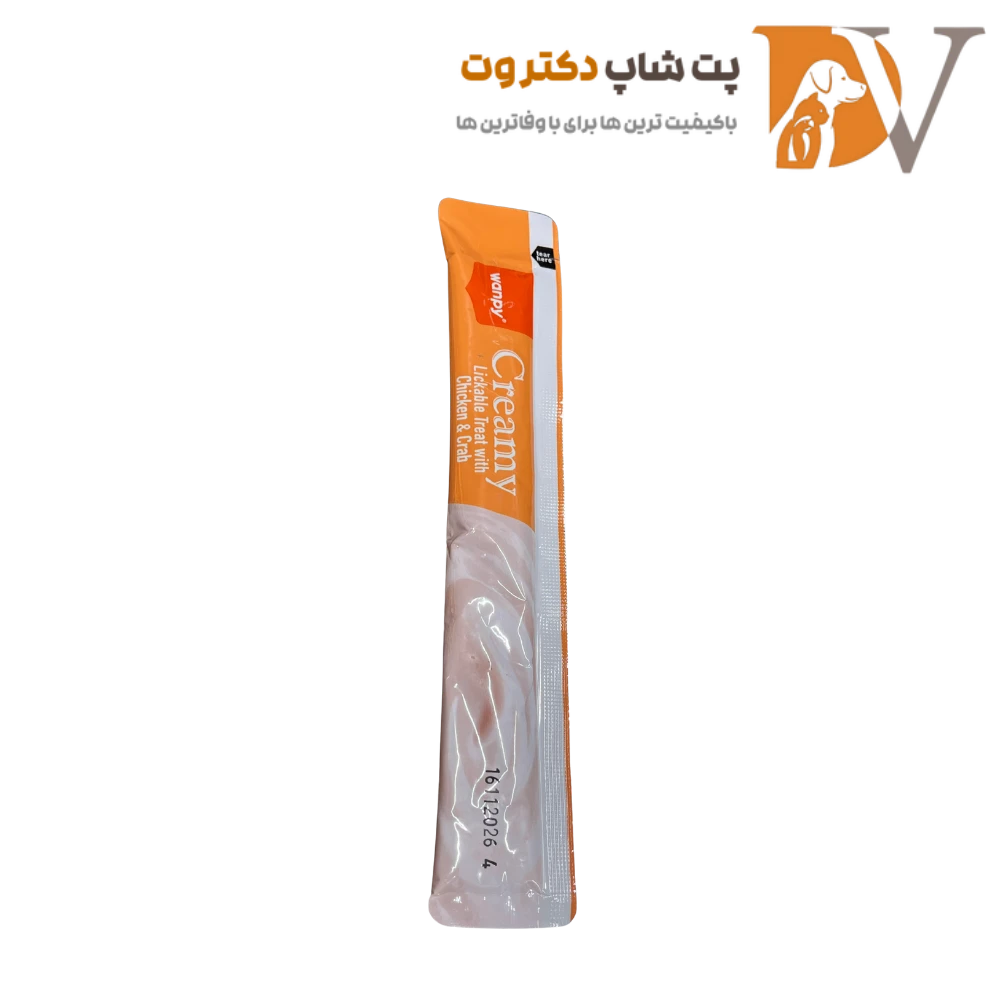 بستنی گربه با طعم مرغ و خرچنگ برند ونپی wanpy