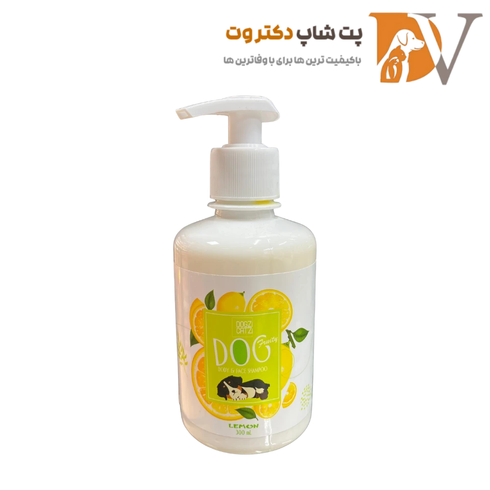 شامپو مخصوص سگ با رایحه لیمو داگزی کتزی 300 میلی لیتری