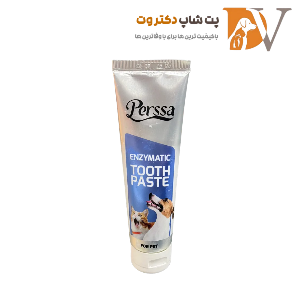 خمیر دندان سگ و گربه پرسا مدل Enzymatic