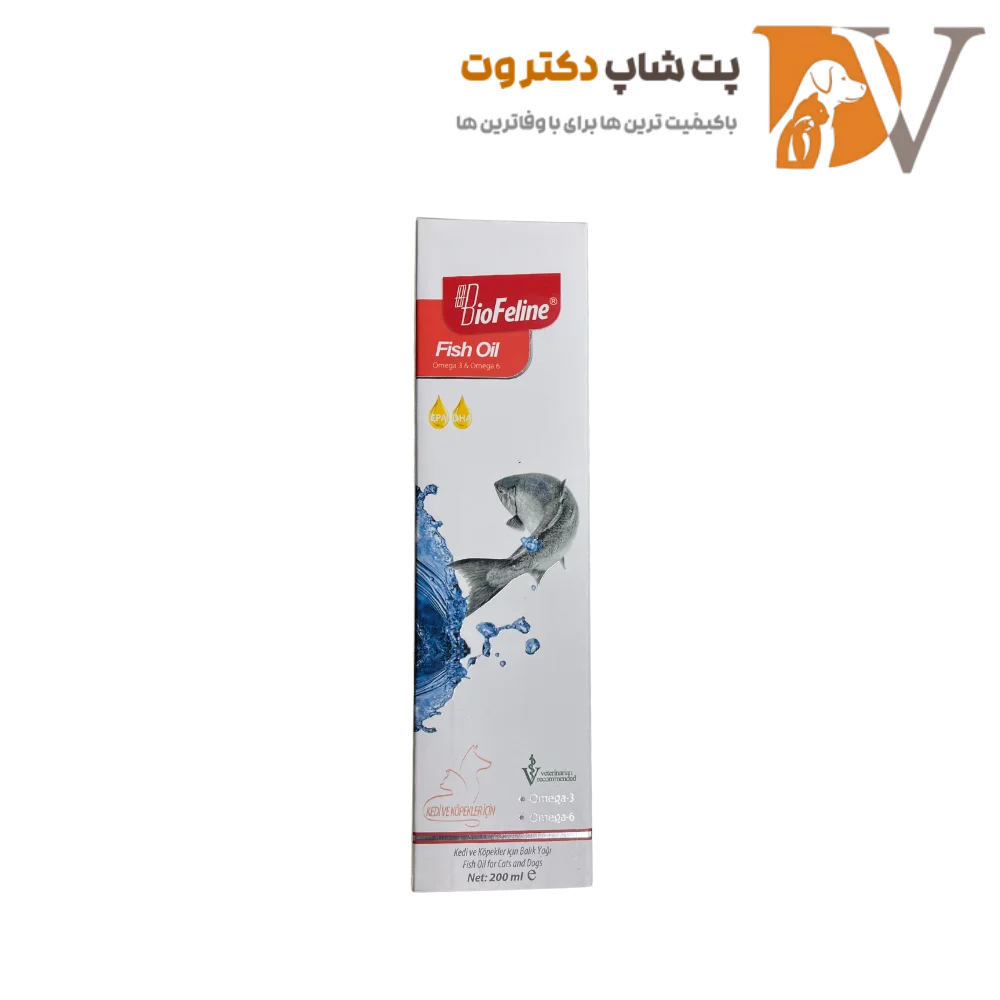 روغن ماهی سگ و گربه بیوفلاین حجم 200 میلی لیتر