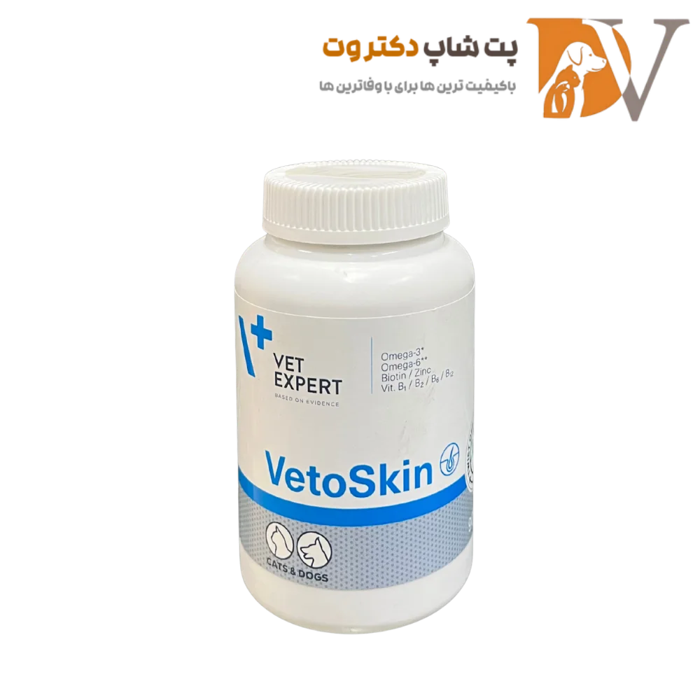قرص مکمل تقویت کننده پوست و مو سگ و گربه برند وت اکسپرت