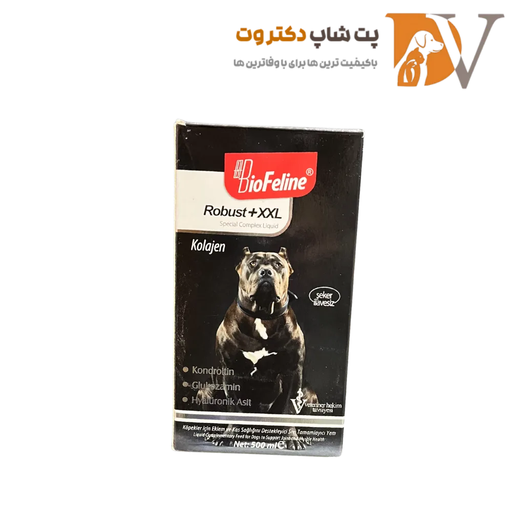 پودر مکمل عضله ساز سگ بیوفلین مدل ربوست حجم 350 گرم